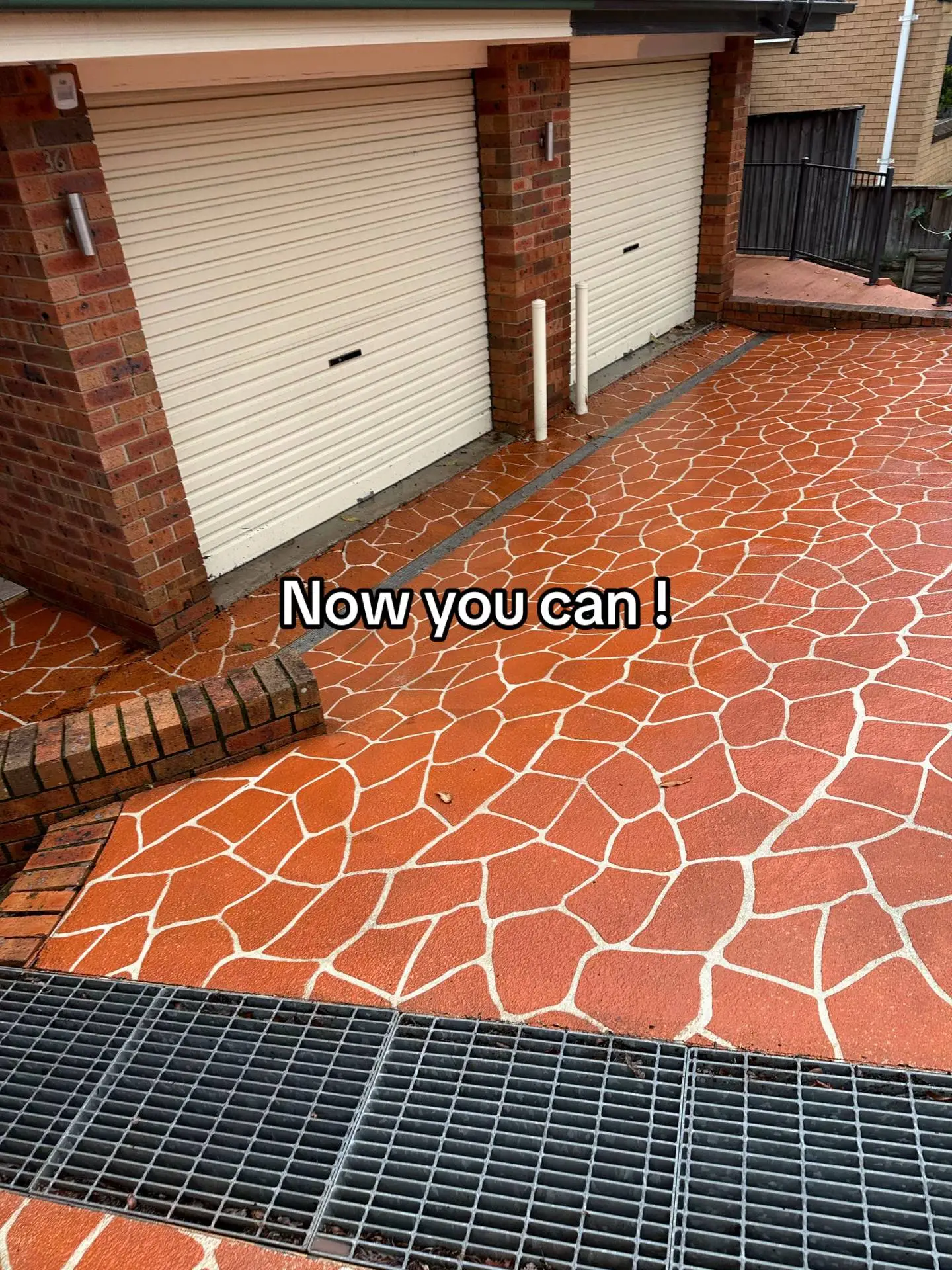 Clean driveway after pressure washing in Brisbane